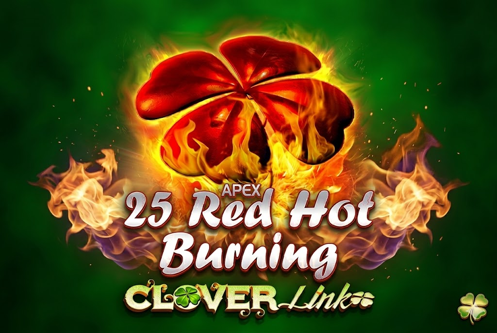 25 Red Hot Burning Clover Link — Novomatic