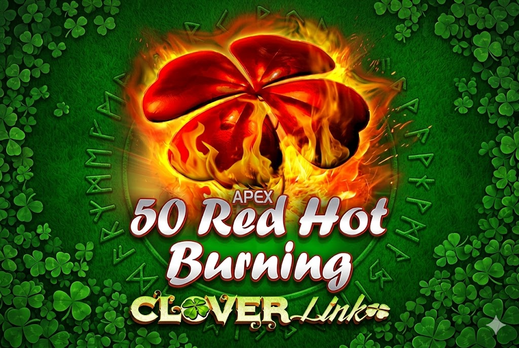 50 Red Hot Burning Clover Link — Novomatic